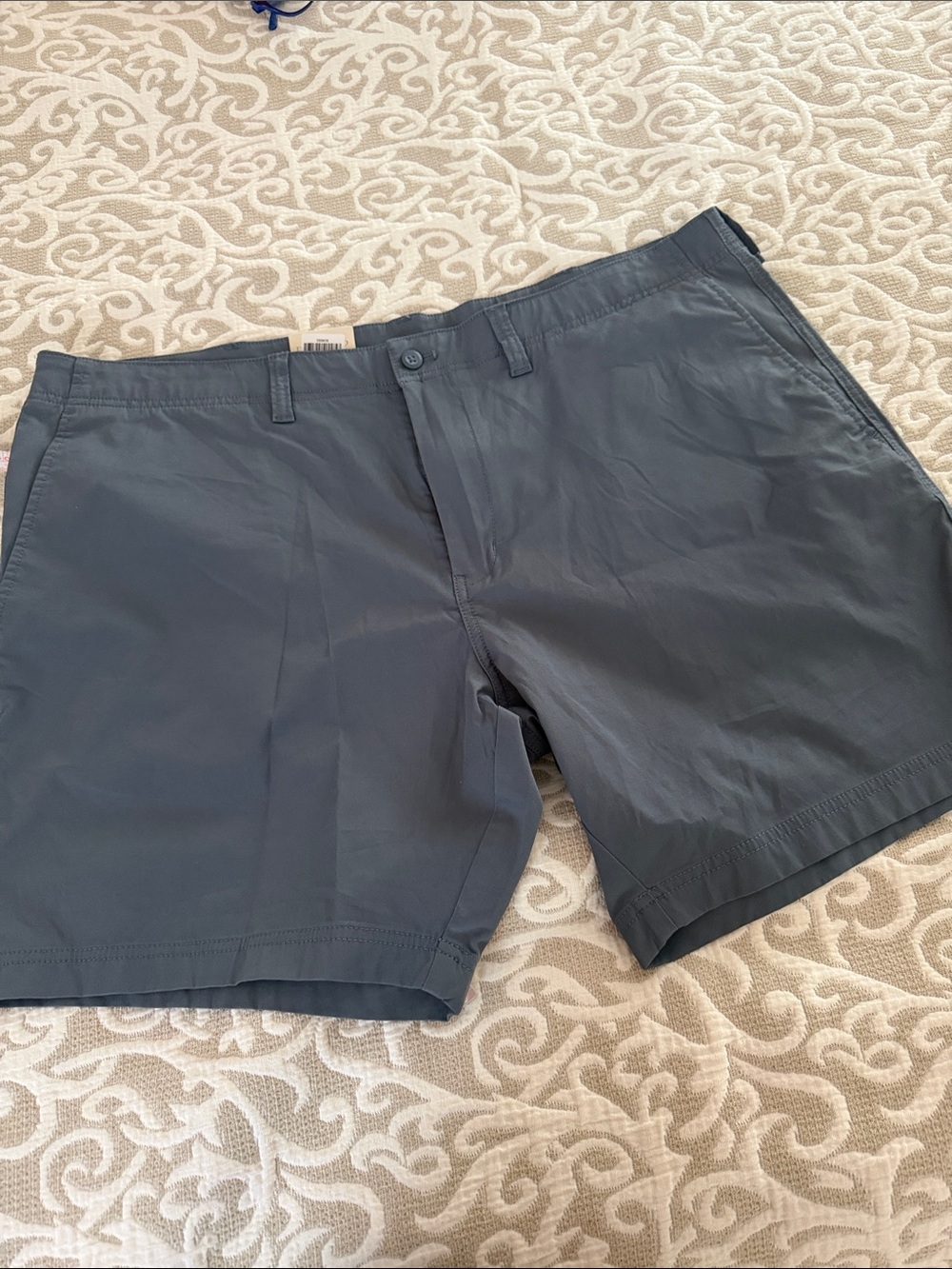 NWT Duck Head Men’s Slate Blue Flat Front Shorts - Classic Casual size40